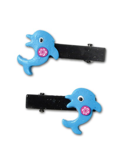 DOLPHIN HAIRCLIP 2 PIECES 