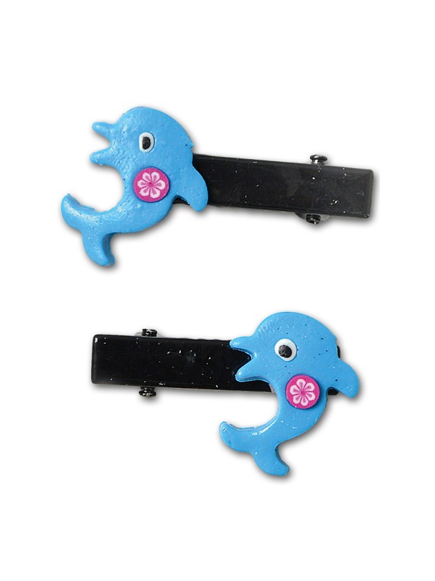 DOLPHIN HAIRCLIP 2 PIECES 
