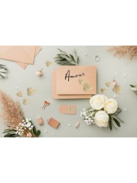 SACHET 50 G COEURS 3D A DISP OR 2CM/1.5CM