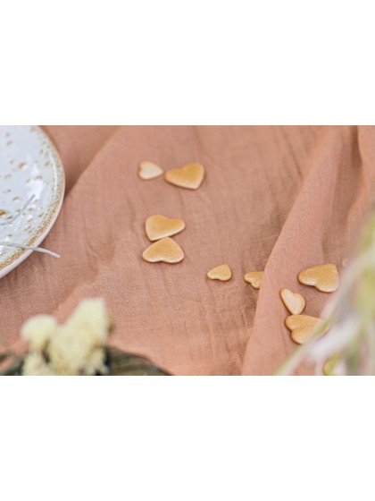 BAG OF 50GR 3D HEARTS TO DISPERSE SALMON COLOR 