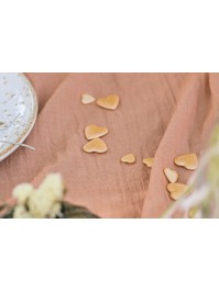 BAG OF 50GR 3D HEARTS TO DISPERSE SALMON COLOR 