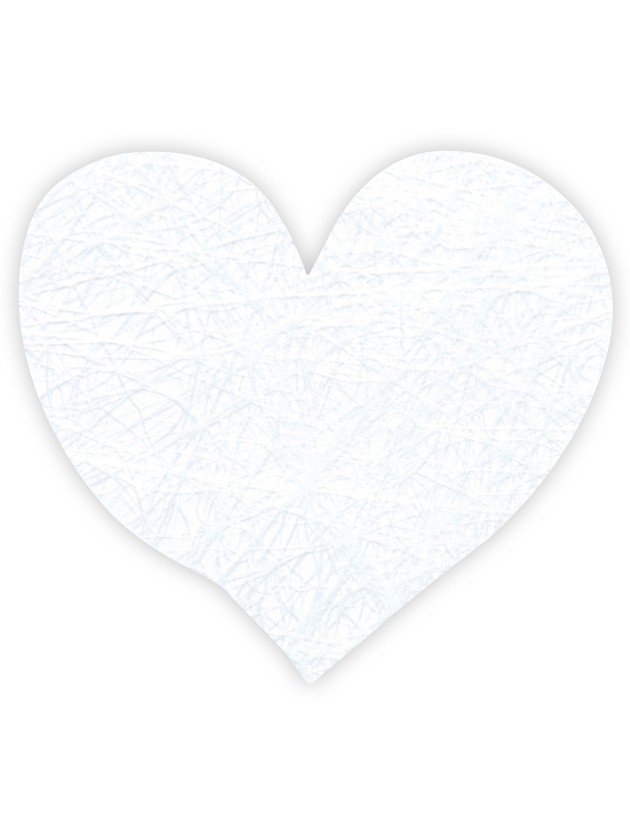 SACHET 100 COEURS ROMANCE A DISPERSER BLANC 4CM