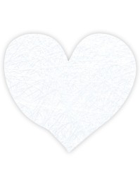 SACHET 100 COEURS ROMANCE A DISPERSER BLANC 4CM