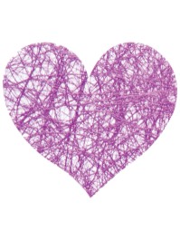 BAG OF 100 LILAC HEARTS ROMANCE TO DISPERSE 4CM