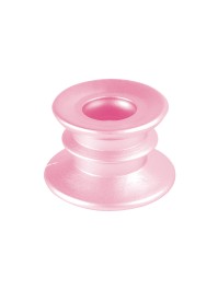 BOUGEOIR SUEDE ROSE PALE NACRE DIA 6CM X 4CM