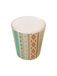 BOUGEOIR VERRE INDIEN DIA 5.6CM X 6.8CM