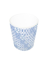 BOUGEOIR VERRE AZULEJOS DIA 5.6CM X 6.8CM