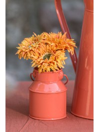 TANGERINE MILK POT WITH HANDLE DIA 5CM X 9CM