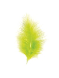5 LIME GREEN FEATHERS 10-15CM