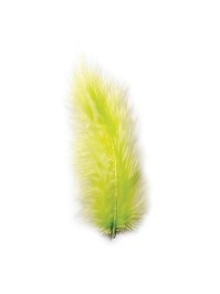 BAG OF LIME GREEN FEATHERS 10G 5-10CM