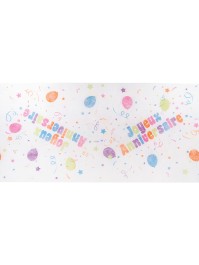 CHEMIN DE TABLE JOYEUX ANNIVERSAIRE 30CM X 5M