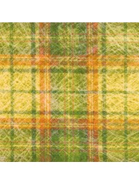 10 YELLOW MADRAS SQUARED PLACEMATS 34CM