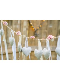 RUBAN COTON DENTELLE BLANC 2CM X 2M