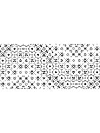 ROMANCE GREY SQUARES TABLE RUNNER 30CM X 5M