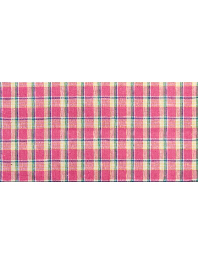 NAPPE LIN MADRAS FUCHSIA 140CM X 240CM