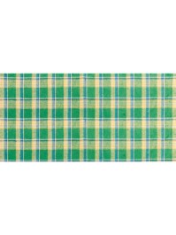 GREEN MADRAS LINEN TABLECLOTH 140CM X 240CM