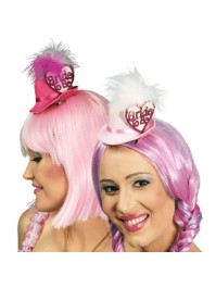 MINI PARTY HAT BRIDE TO BE - 2 ASS PINK ONE SIZE