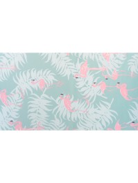CHEMIN DE TABLE TISSU FLAMANT ROSE 28CM X 5M