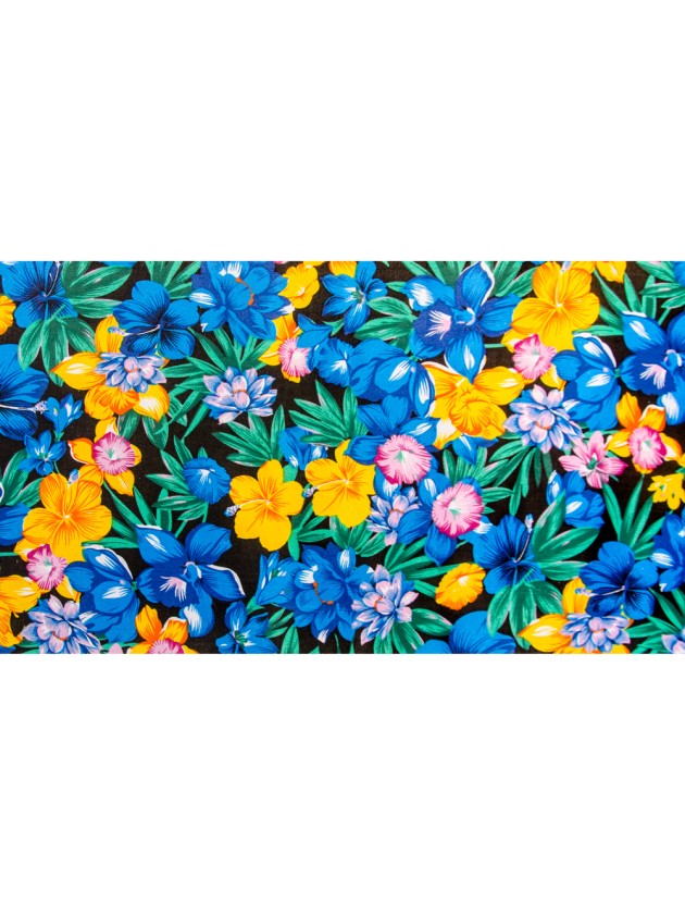 TROPICAL FLOWERS TABLE RUNNER 28CM X 5M