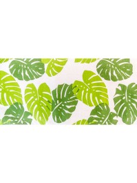 PRINTED LEAF TABLE RUNNER 28CM X 3M
