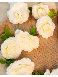 GUIRLANDE ROSES BLANC 220CM