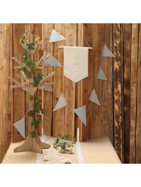 FANION VELOURS A SUSP COMMUNION BLANC/OR 25CM X 27CM