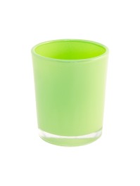 BOUGEOIR VERT LIME BRILLANT DIA 5.6CM X 6.5CM