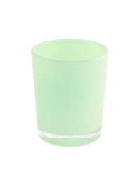 SHINY PASTEL GREEN CANDLEHOLDER DIA 5.6CM X 6.5CM