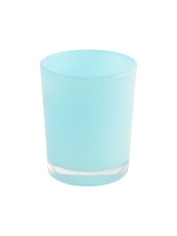 BOUGEOIR BLEU PASTEL BRILLANT DIA 5.6CM X 6.5CM