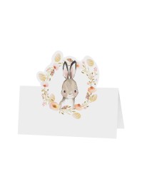 SET 6 TABLE PLACE CARDS EASTER 8CM X 8CM