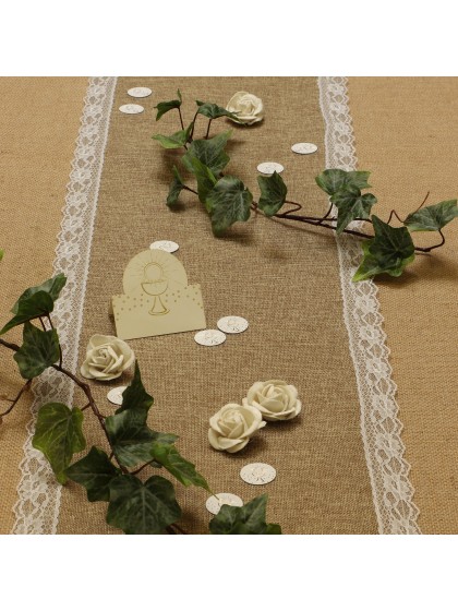 SET 6 MARQUE-PLACES COMMUNION 8CM X 8CM