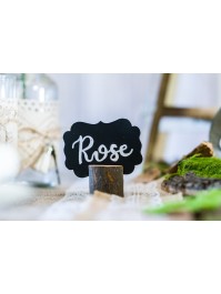 SET 9 MARQUE-PLACES RONDINS BOIS DIA 3.5CM X 3.2CM