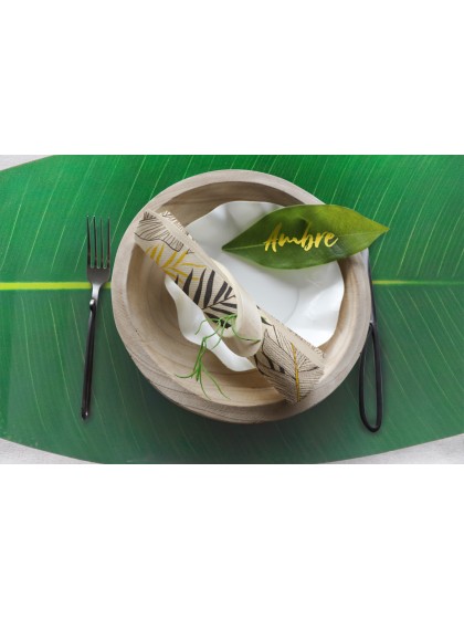 SET 24 BAMBOO NAPKIN RINGS 12CM X 3.5CM X 1CM