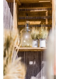 BOUTEILLE TRANSPARENTE 5 LEDS DIA 10.3CM X 22CM