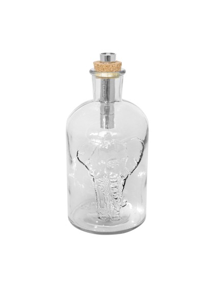 ELEPHANT BOTTLE 5 LEDS DIA 10.3CM X 22CM