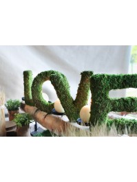 SET 4 LETTRES LOVE EN MOUSSE 20CM