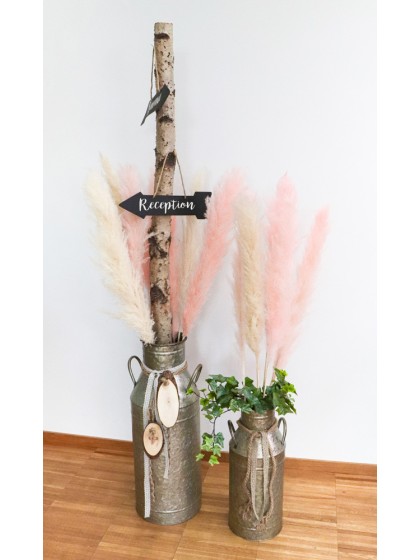 3PCS PINK PAMPAS FLOWERS 100-135CM