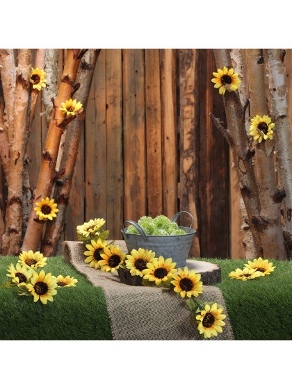 SUNFLOWERS GARLAND 220CM