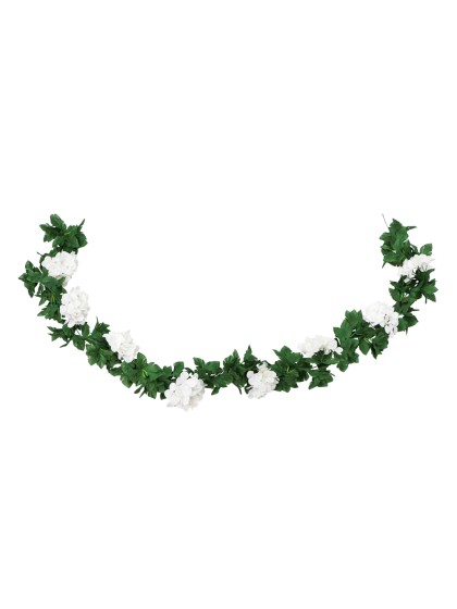 WHITE HYDRANGEA GARLAND 220CM