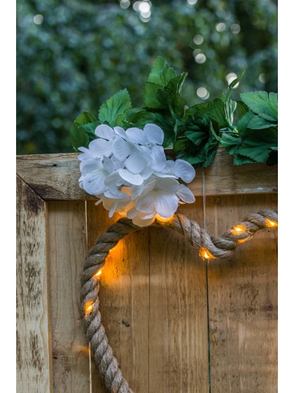 WHITE HYDRANGEA GARLAND 220CM