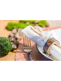 8 WOODEN NAPKIN RINGS DIA 3CM X 1.8CM