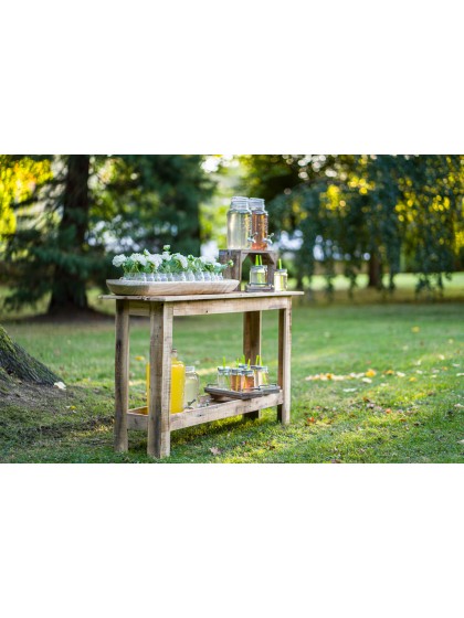 WOODEN TABLE 150CM X 40CM X 82CM