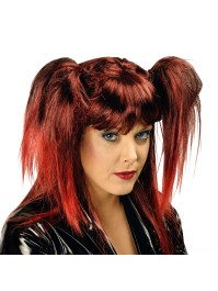 WIG ZORA RED WITH 2 PLAITS 