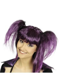 WIG ZORA PURPLE WITH 2 PLAITS 