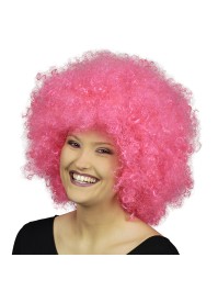PERRUQUE LUCIE AFRO GEANT FUCHSIA FLUO 