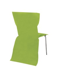 6 LIME GREEN NON-WOVEN CHAIR COVERS 