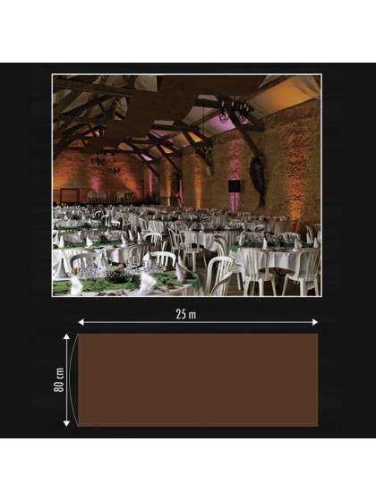 CHOCOLATE DRAPE 80CM X 25M