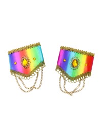 LOT 2 MANCHETTES MULTICOLORES CRAZY CABARET 