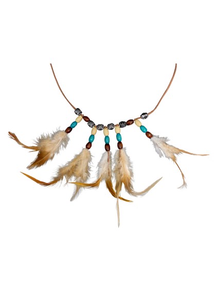 INDIAN FEATHER NECKLACE 