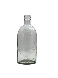 CLEAR VINTAGE BOTTLE DIA 10CM X 26CM